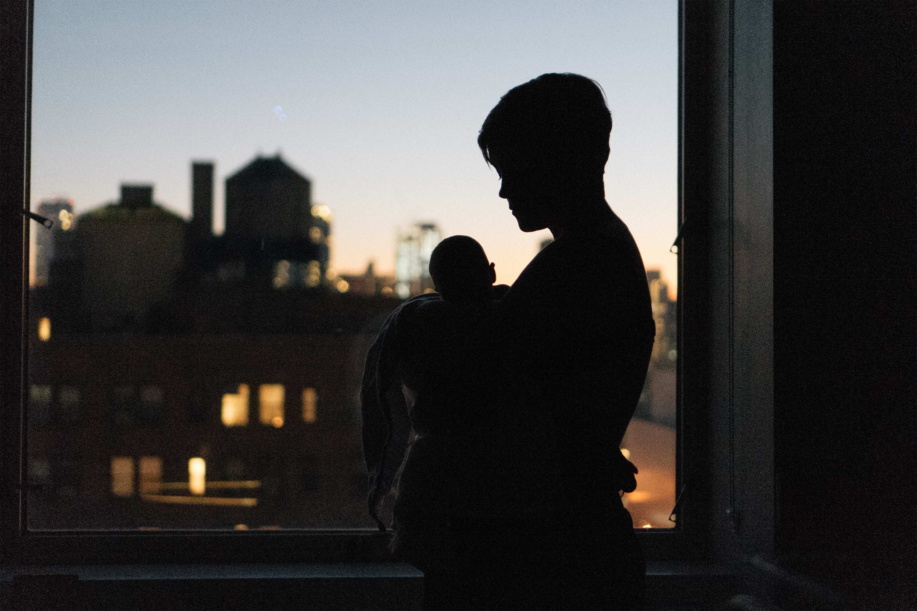 Juniper's first sunset.